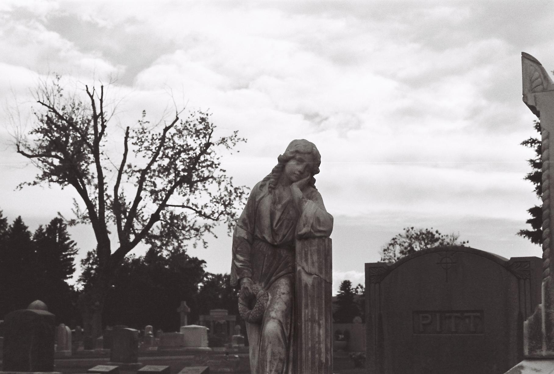 Statue in a cemetery